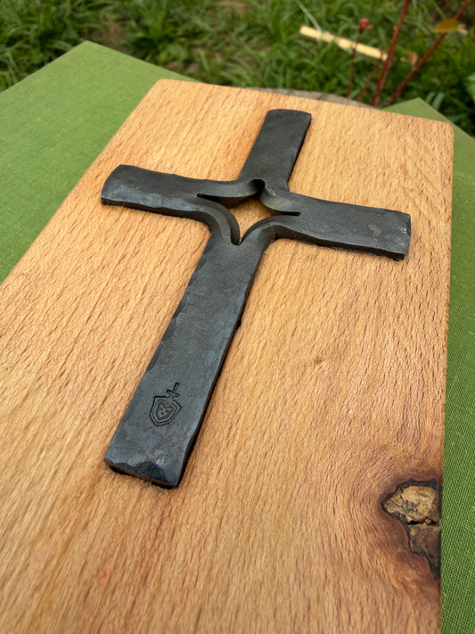 Croix et support bois